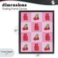 thumbnail image 4 of Stupell Industries Contemporary Gummy Bears and Cherries Grid Black Floating Frame Canvas Art, 17 x 21, by LISH Creative, 4 of 8