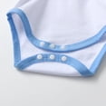 thumbnail image 5 of Newborn Baby Boy Clothes Letter Long Sleeve Romper + Pants + Hat 3PCS Outfits Set Blue, 5 of 6