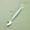 A Green, variant on Dual Head Silicone and Stainless Steel Youngster Feeding Spoon, Long Handle Utensil for Youngster, Perfect for Feeding Purees Mashed Foods and Snacks, Encourages Self-Feeding, Easy to Grip