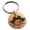 Rose, variant on Stainless Steel Buccaneer Privateer Pirate Engraved Small Medallion Circle Charm Keychain Keyring