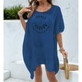thumbnail image 6 of Womens Swimsuits Cover Ups Crochet Chiffon Beach Cover Bathing Suit Bikini Wear Coverups Dress Blue One size, 6 of 8