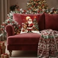 thumbnail image 5 of Costeam Christmas Decorative Pillow Covers 17.7x17.7 Inches With Soft Fabric Hidden Zipper For Home Decor Festive Xmas Sofa Bed Cushion Cases, 5 of 8