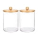 thumbnail image 2 of Organizador de Cosméticos de Plástico Transparente con Tapa - Contenedor de Almacenamiento de 2 Piezas para Bolas de Algodón, Bastoncillos y Accesorios de Maquillaje, Frasco Dispensador Transparente, 2 of 7