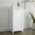 thumbnail image 2 of Crosley Furniture Savannah Linen Laundry Hamper, White, 2 of 15