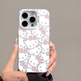thumbnail image 2 of Sanrio Hello Kitty Cool Full Screen KT Phone Case For iPhone 15 14 13 12 11 Pro Max 8 7 Plus Candy Matte Shockproof Back Cover Fashion, 2 of 6