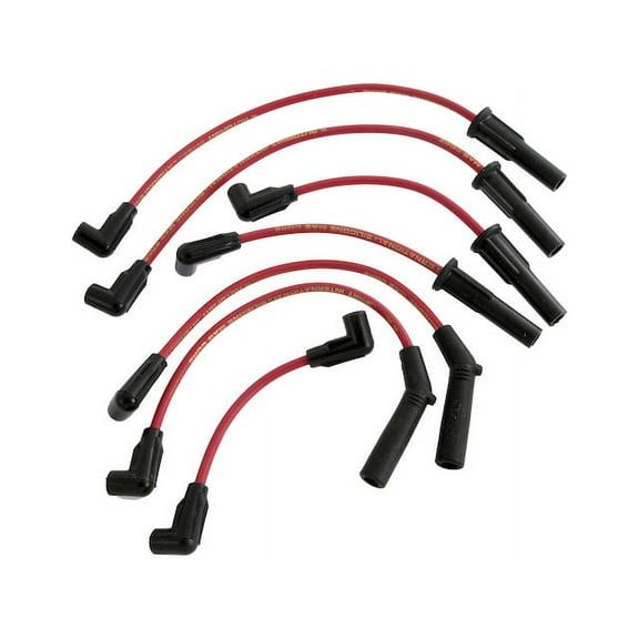 Spark Plug Wire Set - Compatible with 1991 - 1995, 1997 - 1999 Jeep Wrangler 4.0L 6-Cylinder 1992 1993 1994 1998