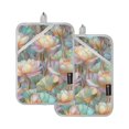 thumbnail image 7 of Yayeee Pot Holders Kitchen Heat Resistant with Pockets 7"x9.8" Cotton Oven Cooking Hot Pads, Colorful Water Lilies Pattern, 7 of 7