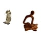 thumbnail image 5 of Estatua de caballero, figura de escritorio, escultura abstracta de pensador, pieza de colección, ideal para regalar o decorar el hogar o la oficina., 5 of 8
