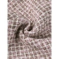 thumbnail image 5 of INSPIRE CHIC Women's Plaid Tweed Suit Set 2 Piece Outfits Short Blazer Jacket and Skirt Sets M Pink, 5 of 6