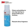 thumbnail image 2 of 3M Stainless Steel Cleaner Polish Lime Scent Foam 21oz Aerosol Spray 12Ct 14002, 2 of 2
