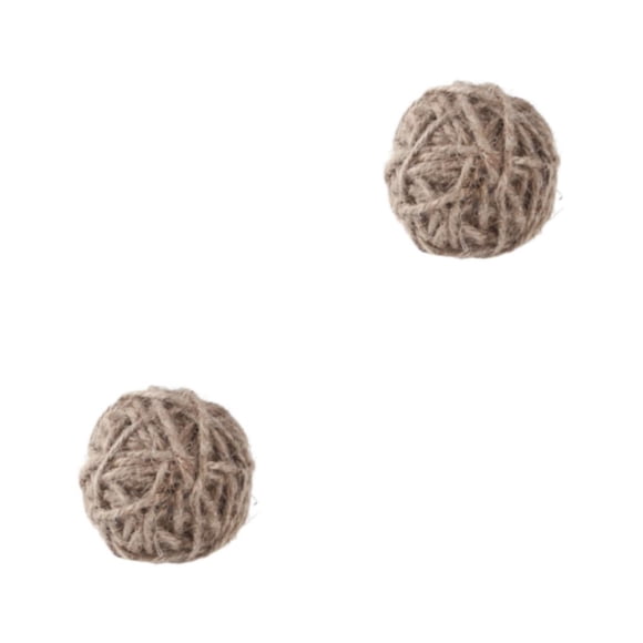 Billuyoard Bolas coloridas para jugar con animales pequeños para diversión sin fin, bolas para masticar hierbas, juguetes para masticar bola de hilo 7cm 2Conjunto