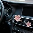 thumbnail image 4 of Gnmfd 2pcs Flower Car Perfume Clip Air Freshener, Peach Blossom Scent Diffuser for Car Vent, Aromatherapy Car Interior Decoration, Dashboard Accent, Gift for Car Lovers, Holiday, 4 of 7