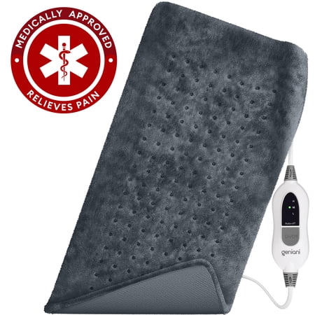 Geniani 12 x 24 Heating Pad for Back Pain Relief - Heat Pad for Neck, Shoulders and Muscle Pain