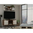 thumbnail image 3 of Manhattan Comfort Hampton Wood TV Stand for TVs up to 46" in Maple/Off White, 3 of 11