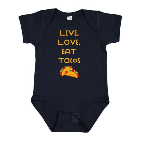 

Inktastic Live Love Tacos V Boys or Girls Baby Bodysuit