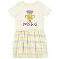 thumbnail image 3 of Inktastic Robotics Girl I Love Robots Girls Toddler Dress, 3 of 5
