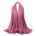 thumbnail image 1 of Bufanda lisa para mujer, chales Hijab, diadema musulmana, bufandas para la cabeza Rosado Yuyangstore bufandas hijab para mujeres musulmanas, 1 of 6