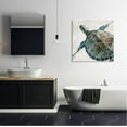 thumbnail image 2 of Stupell Industries Beige Sea Turtle Swimming Graphic Art Gallery Wrapped Canvas Print Wall Art, Design by Carol Robinson, 2 of 7