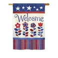 thumbnail image 2 of Breeze Decor G161056-BO Welcome Patriotic Americana Impressions Decorative Vertical 13" x 18.5" Double Sided, 2 of 2