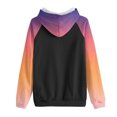 thumbnail image 5 of Bowake Vêtements d'Automne pour Femmes à Manches Longues Dégradé Chandails en Molleton Décontractés Légers Raglan avec Poche, 5 of 5