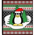 thumbnail image 4 of Old Glory Mens Penguin on Ice Ugly Christmas Sweater Long Sleeve Sweatshirt, 4 of 6