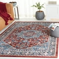 thumbnail image 3 of SAFAVIEH Bayside Keila Oriental Polyester Machine Washable Area Rug, Red/Blue, 4' x 6', 3 of 13