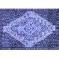 thumbnail image 1 of Ahgly Company Machine Washable Indoor Rectangle Medallion Blue Traditional Area Rugs, 7' x 9', 1 of 4