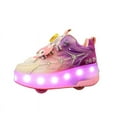 thumbnail image 3 of Kids Roller Skates Light up Shoes with Wheels Shoes LED USB Charging Roller Sneakers for Girls Boys Birthday Christmas Gift, 3 of 22