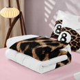 thumbnail image 5 of Erosebridal 8 Ball Zipper Full Size Comforter Sets with Fitted Sheet and 2 Pillowcases Magenta Zipper Bedding Set, Magenta Leopard, Pink Reversible, 5 of 7