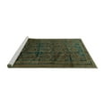 thumbnail image 2 of Ahgly Company Machine Washable Indoor Square Persian Turquoise Blue Traditional Area Rugs, 7' Square, 2 of 4