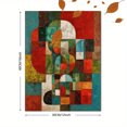 thumbnail image 3 of Qisvanset Geometric Village Abstract Canvas Print 12x16 Inch Home Wall Decor, 3 of 8