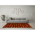 thumbnail image 3 of Ahgly Company Machine Washable Indoor Rectangle Abstract Yellow Modern Area Rugs, 8' x 10', 3 of 4