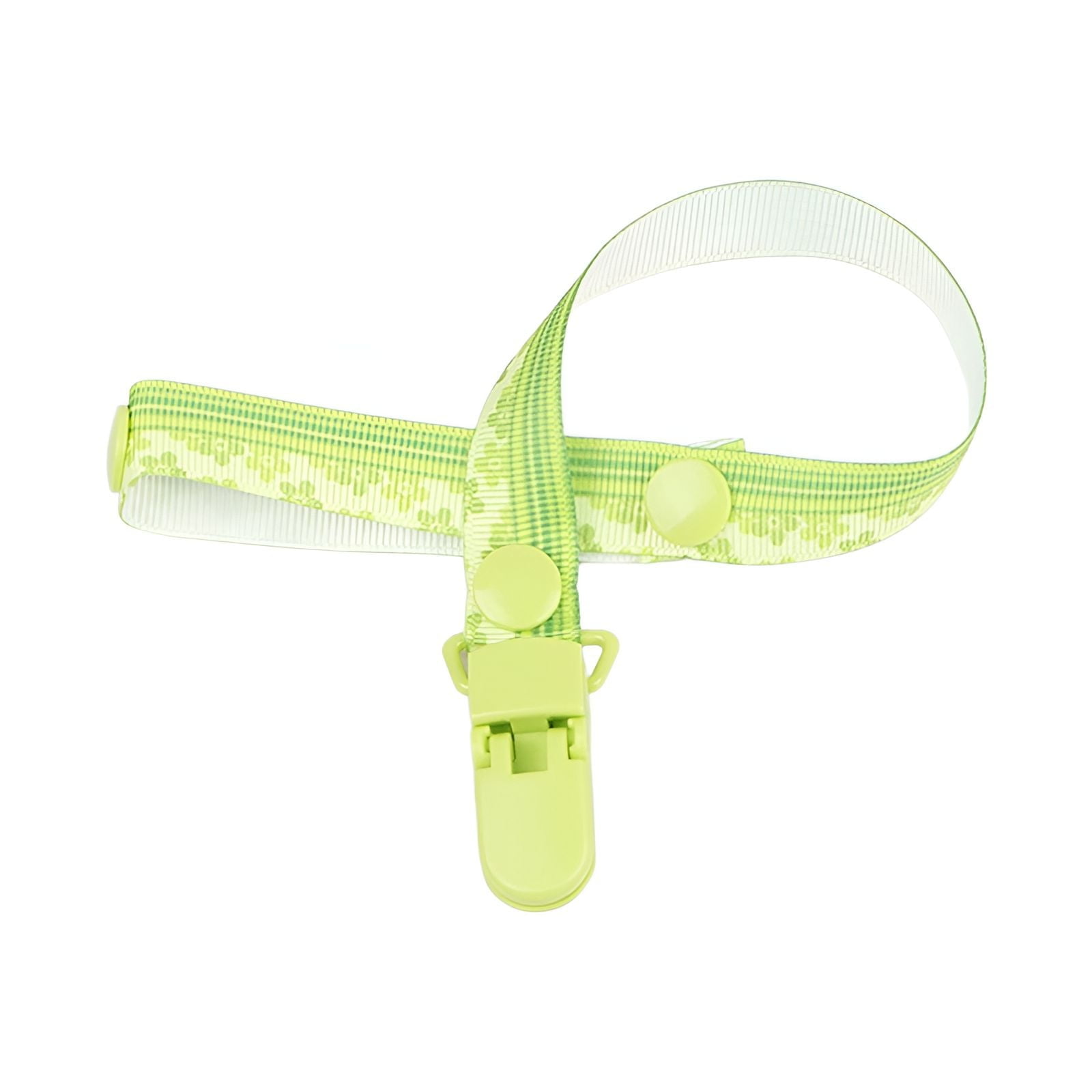 OITY Pacifier Clip Cotton Silicone 8 Inch Binky Holder Anti Drop Teething Toy Strap for Stroller Crib Travel