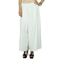 thumbnail image 1 of Bimba Women Flaired Rayon Plain Elastic Waist Wide Leg PalazzoCustom Pants, 1 of 5
