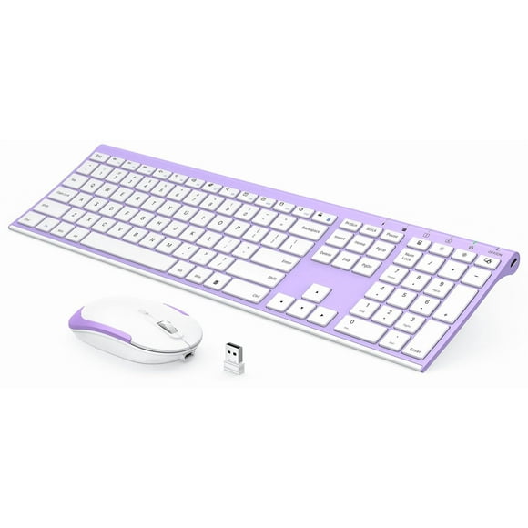 Combo de teclado y ratón VSplor recargable de 2,4 GHz