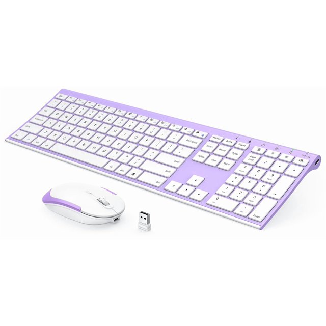 Combo de teclado y ratón VSplor recargable de 2,4 GHz