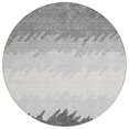 thumbnail image 2 of Addison Rugs Chantille Indoor/Outdoor Transitional Floral Gray Washable Round Rug, 8' x 8', 2 of 6