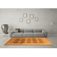 thumbnail image 3 of Ahgly Company Indoor Square Oriental Orange Traditional Area Rugs, 4' Square, 3 of 4