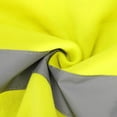 thumbnail image 6 of Hi Vis Hoodies for Men High Visibility Work Safety Sweatshirts Full Zip Black Bottom Reflective Construction Hoodie, 6 of 6