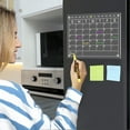 thumbnail image 6 of Magnetic Acrylic Calendar for Fridge 17"x12" Clear Dry Erase Calendar Board for Refrigerator Includes 5 Dry Erase Markers and Eraser, 6 of 6