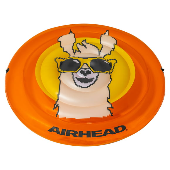 Airhead Float Tube AHPF-067 Pool Float - Pixel Orange Llama