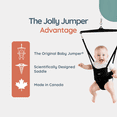 thumbnail image 2 of Jolly Jumper Élite – Exerciseur pour bébé original avec super support, selle Safari grise | Utilisation intérieure et extérieure | Cadre extra haut et action à ressort de qualité supérieure, 2 of 8