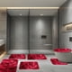 thumbnail image 3 of Nuevo tapete para baño teñido, juego completo de seis piezas, tipo de pelo largo y esponjoso, rojo, 3 of 7