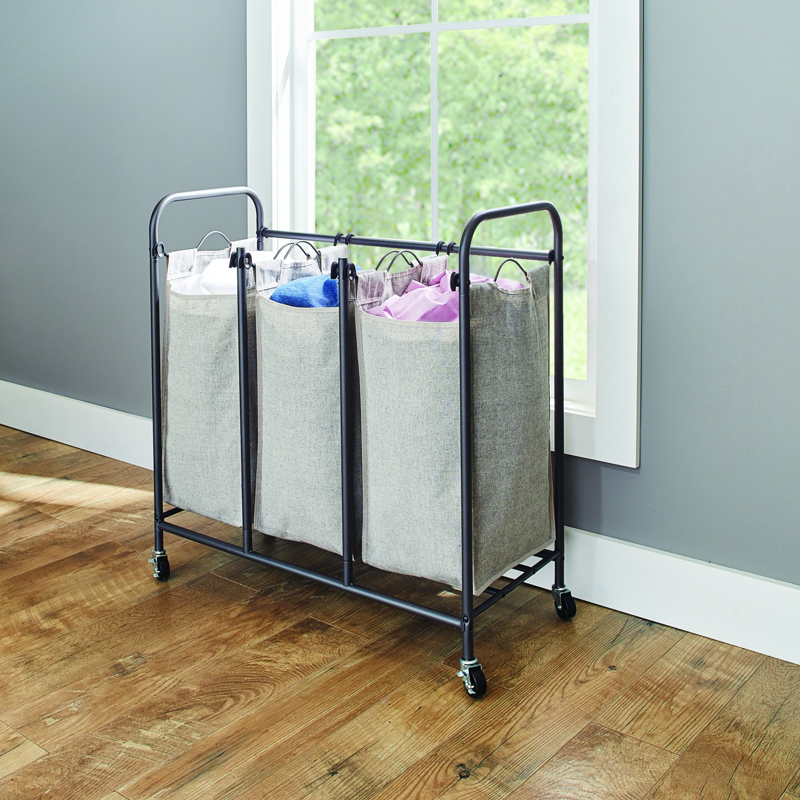 Free Shipping! Better Homes & Gardens Laundry Sorter, 3 Bag Metal