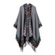 thumbnail image 1 of Boho Mujer Tejido Poncho Falso Falso Cachemira Geométrica Patrón Tassel Oversized Caliente Cuel CACAGOO Poncho de chal de mujer, 1 of 7