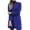 Blue, variant on LoyisViDion Coat Women Wool Coat Trench Jacket Ladies Warm Long Overcoat Outwear W Hot Pink 14(XXXL)