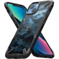 thumbnail image 1 of Fusion-X Compatible with iPhone 13 Case, Hard Back Heavy Duty Rugged Shockproof Bumper Cover - Camo Black, 1 of 8