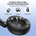 thumbnail image 4 of Audífonos Inalámbricos UGREEN Negruzco con Micrófono y Bluetooth 5.4, 40mm Controladores, 243g Liger, 4 of 8