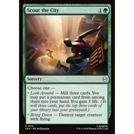 MtG Marvel's Spider-Man Common Scout the City #113
