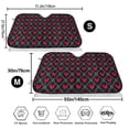 thumbnail image 3 of Balery Red Rooster Print Car Windshield Sun Shade,Windshield Sunshade for Car Pickup Truck SUV Accessories-, 3 of 7